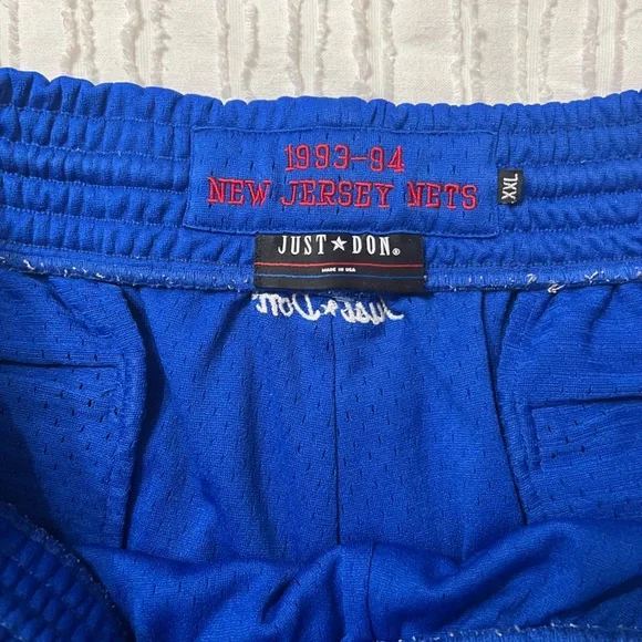 Just Don Authentic NJ Nets Basketball Shorts - Vintage.Great condition.